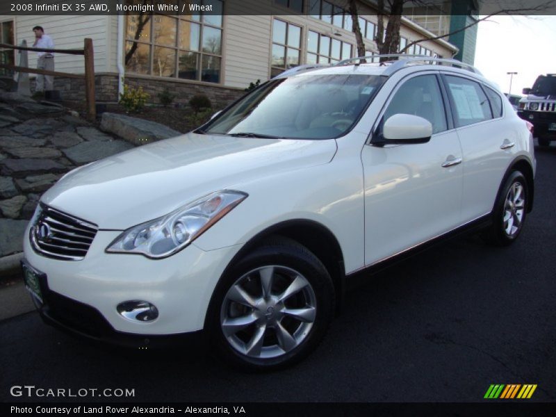 Moonlight White / Wheat 2008 Infiniti EX 35 AWD