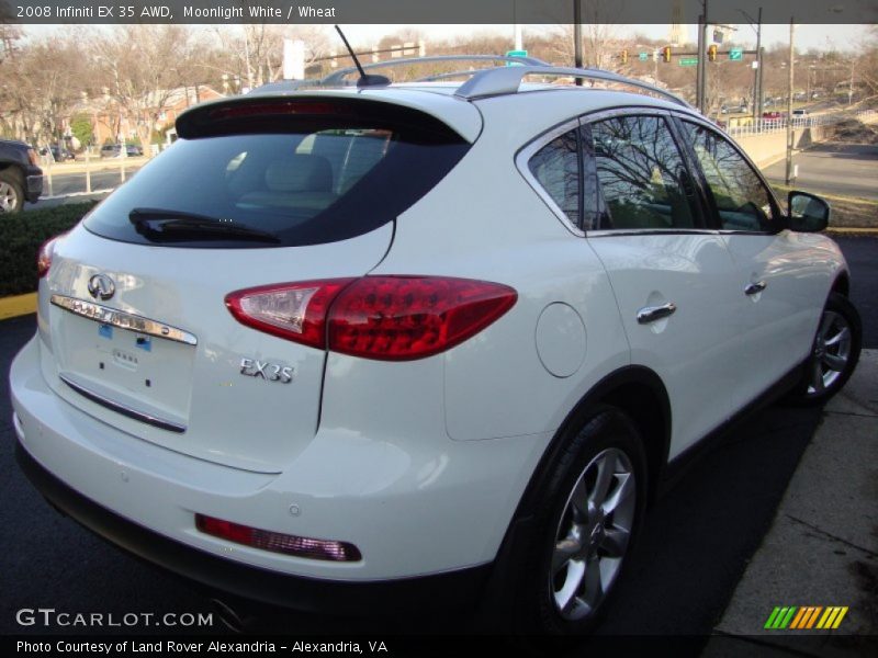 Moonlight White / Wheat 2008 Infiniti EX 35 AWD