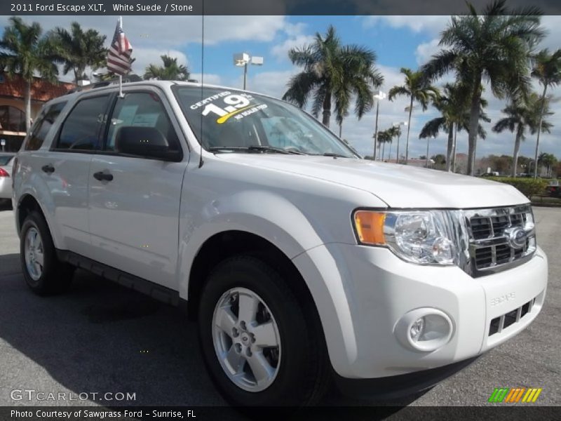 White Suede / Stone 2011 Ford Escape XLT