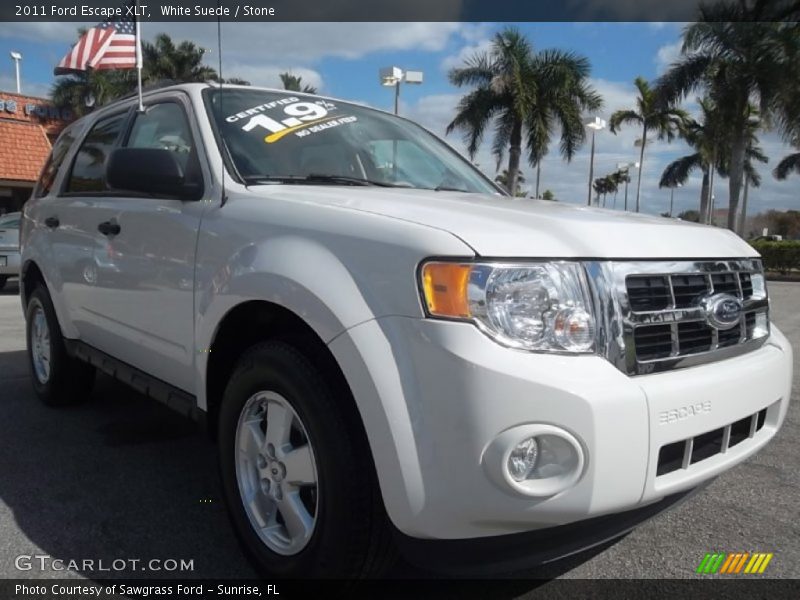 White Suede / Stone 2011 Ford Escape XLT