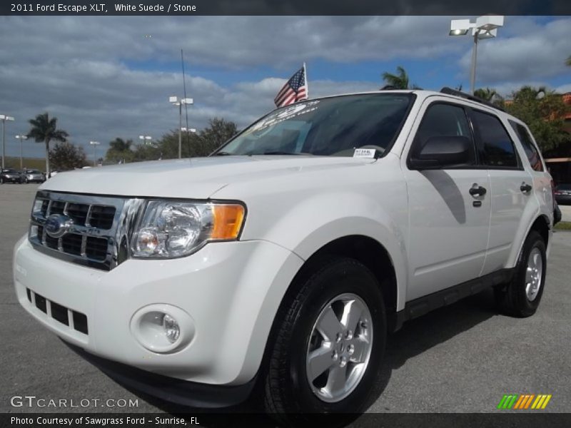 White Suede / Stone 2011 Ford Escape XLT