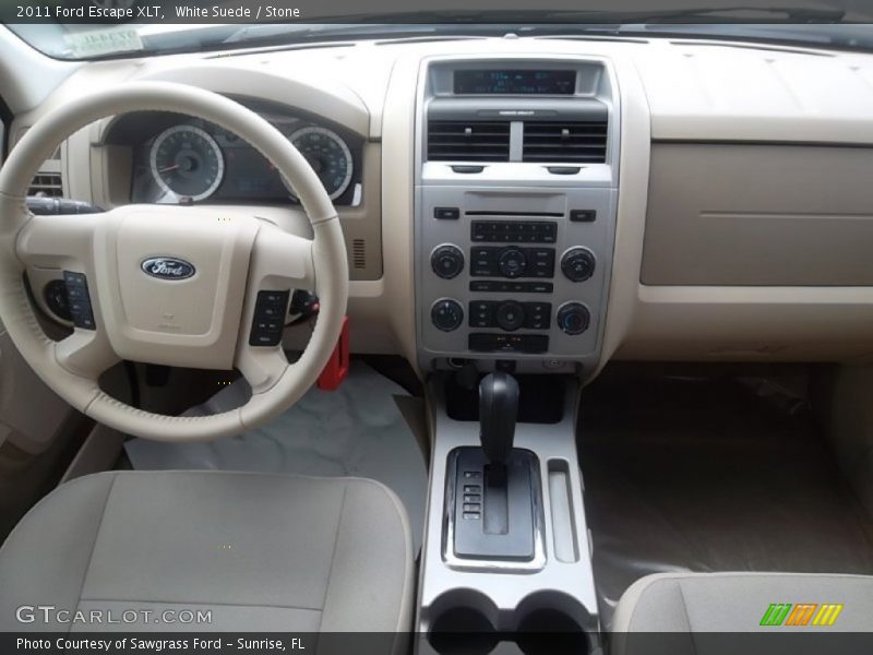 White Suede / Stone 2011 Ford Escape XLT