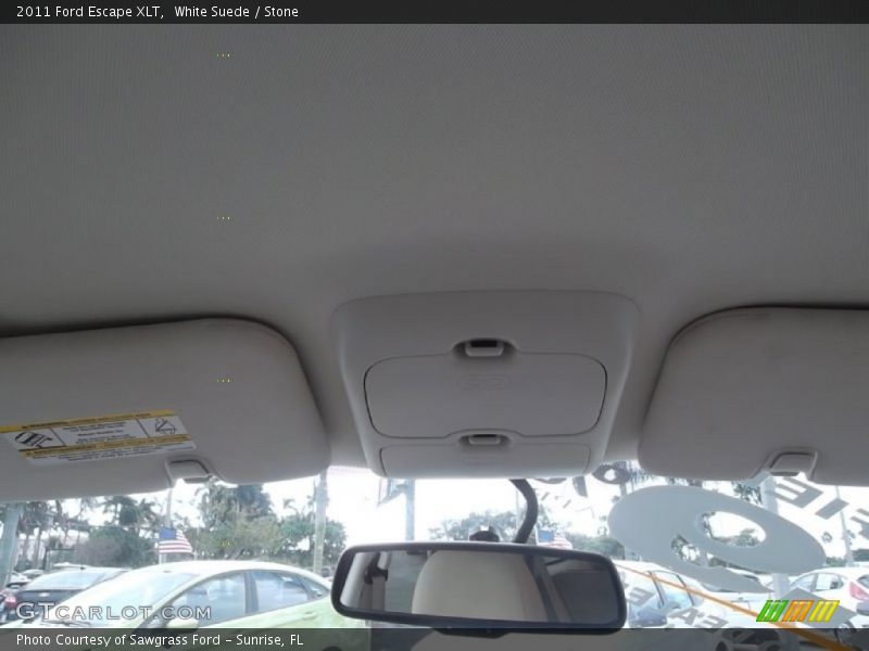 White Suede / Stone 2011 Ford Escape XLT