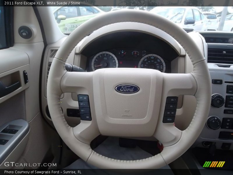 White Suede / Stone 2011 Ford Escape XLT