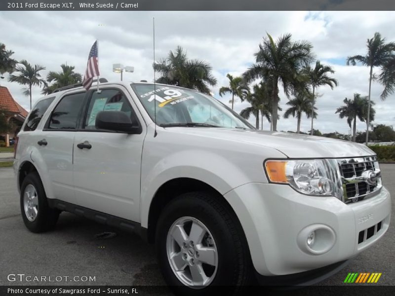White Suede / Camel 2011 Ford Escape XLT