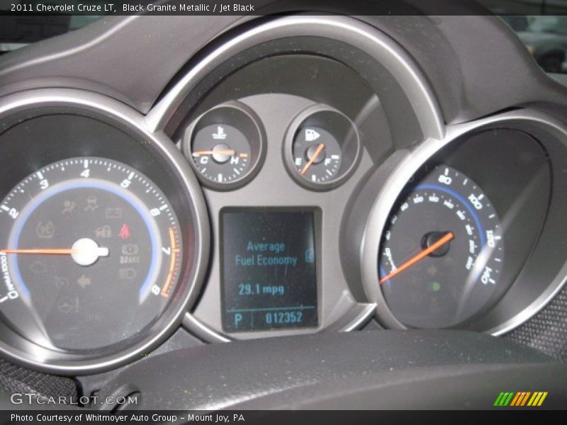 Black Granite Metallic / Jet Black 2011 Chevrolet Cruze LT