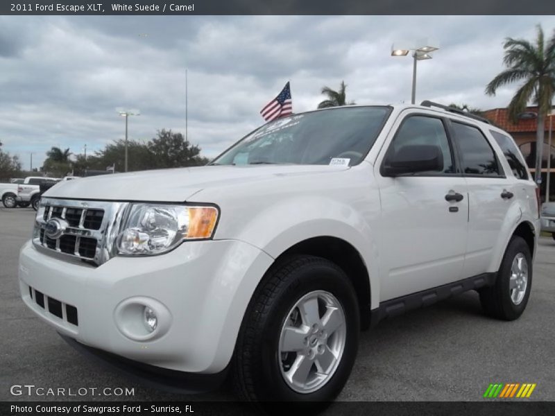 White Suede / Camel 2011 Ford Escape XLT
