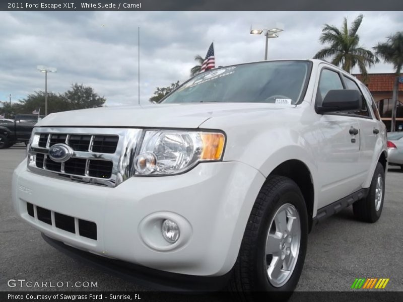 White Suede / Camel 2011 Ford Escape XLT