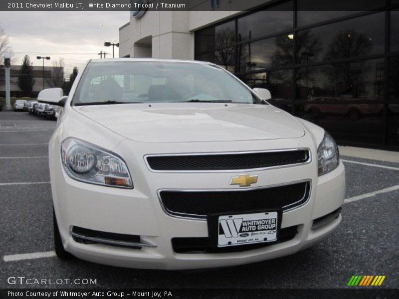 White Diamond Tricoat / Titanium 2011 Chevrolet Malibu LT