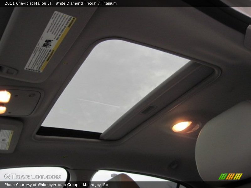 White Diamond Tricoat / Titanium 2011 Chevrolet Malibu LT