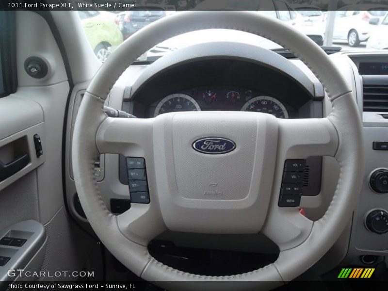 White Suede / Camel 2011 Ford Escape XLT