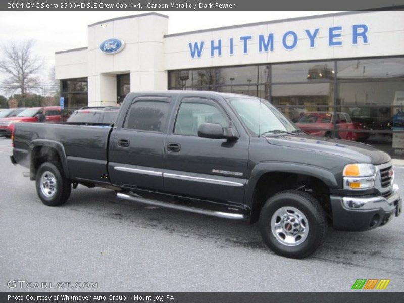 Carbon Metallic / Dark Pewter 2004 GMC Sierra 2500HD SLE Crew Cab 4x4