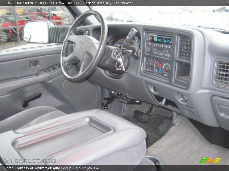 Carbon Metallic / Dark Pewter 2004 GMC Sierra 2500HD SLE Crew Cab 4x4