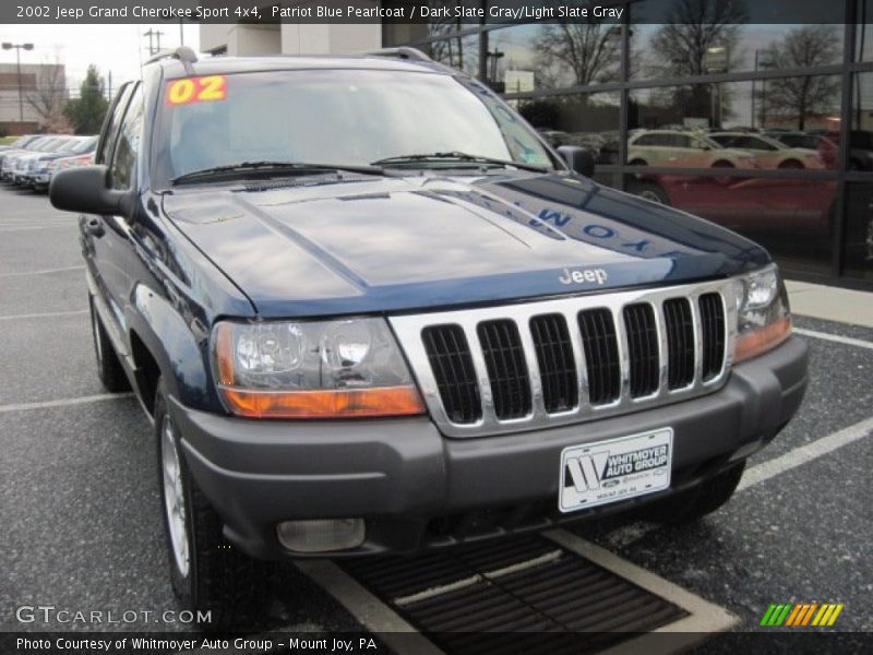 Patriot Blue Pearlcoat / Dark Slate Gray/Light Slate Gray 2002 Jeep Grand Cherokee Sport 4x4