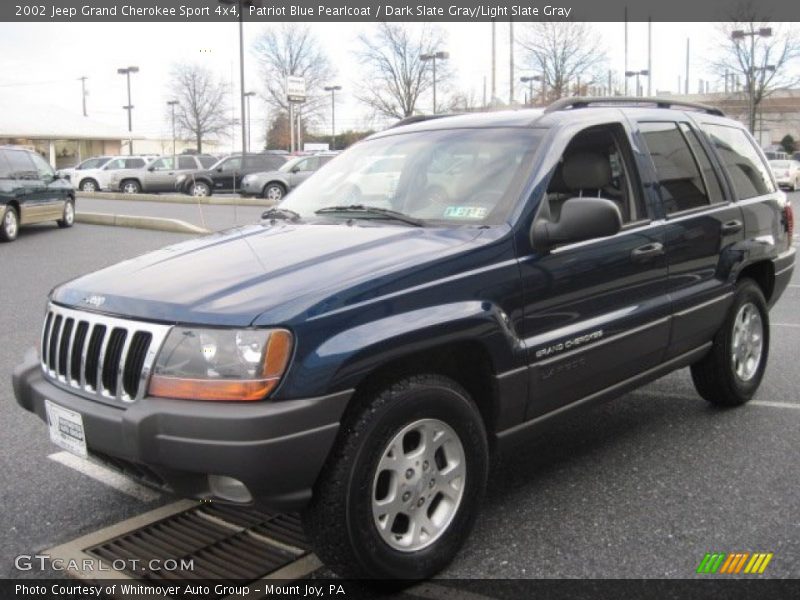 Patriot Blue Pearlcoat / Dark Slate Gray/Light Slate Gray 2002 Jeep Grand Cherokee Sport 4x4