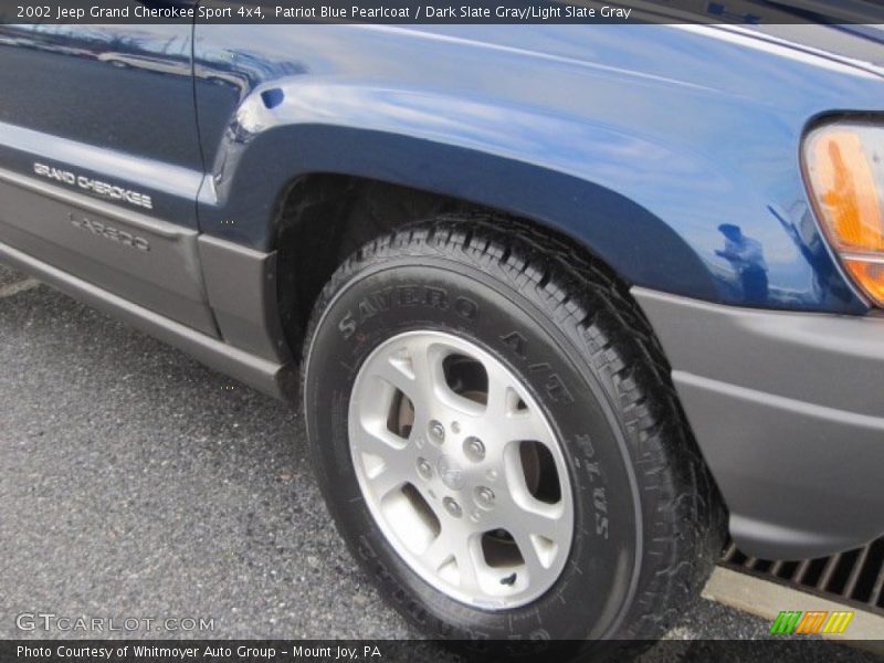 Patriot Blue Pearlcoat / Dark Slate Gray/Light Slate Gray 2002 Jeep Grand Cherokee Sport 4x4