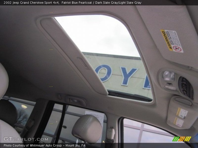 Patriot Blue Pearlcoat / Dark Slate Gray/Light Slate Gray 2002 Jeep Grand Cherokee Sport 4x4