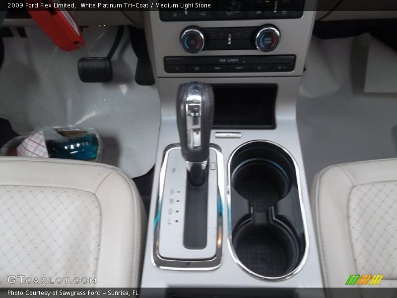 White Platinum Tri-Coat / Medium Light Stone 2009 Ford Flex Limited