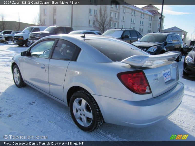 Silver Nickel / Black 2007 Saturn ION 2 Quad Coupe