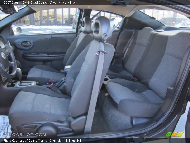  2007 ION 2 Quad Coupe Black Interior