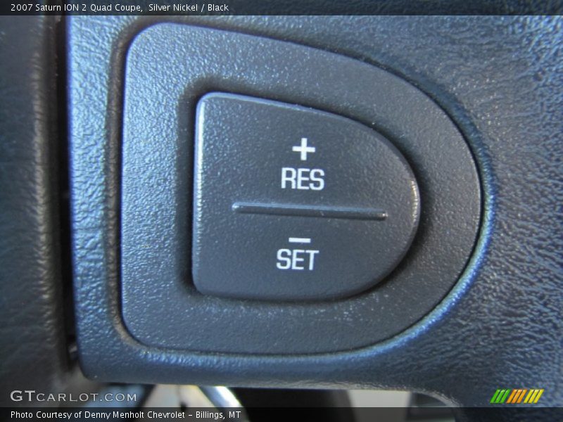 Silver Nickel / Black 2007 Saturn ION 2 Quad Coupe