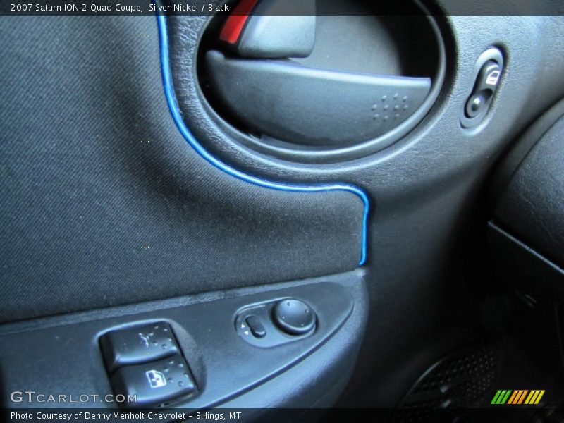 Silver Nickel / Black 2007 Saturn ION 2 Quad Coupe