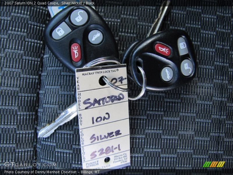 Keys of 2007 ION 2 Quad Coupe