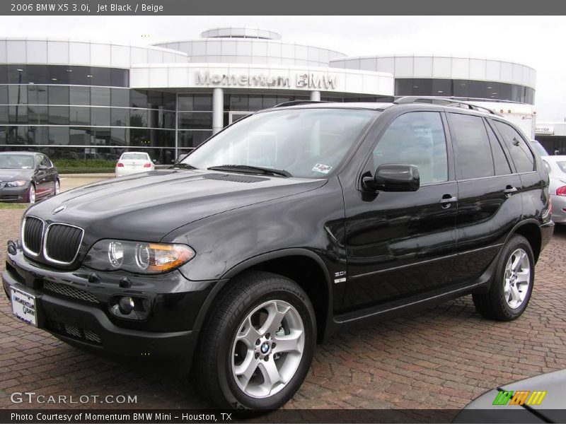 Jet Black / Beige 2006 BMW X5 3.0i