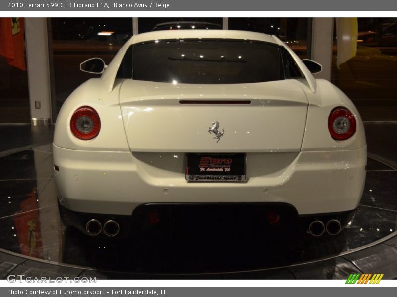 Bianco Avus / Beige 2010 Ferrari 599 GTB Fiorano F1A