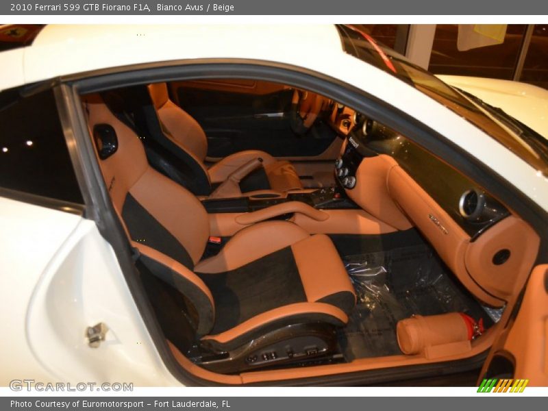  2010 599 GTB Fiorano F1A Beige Interior