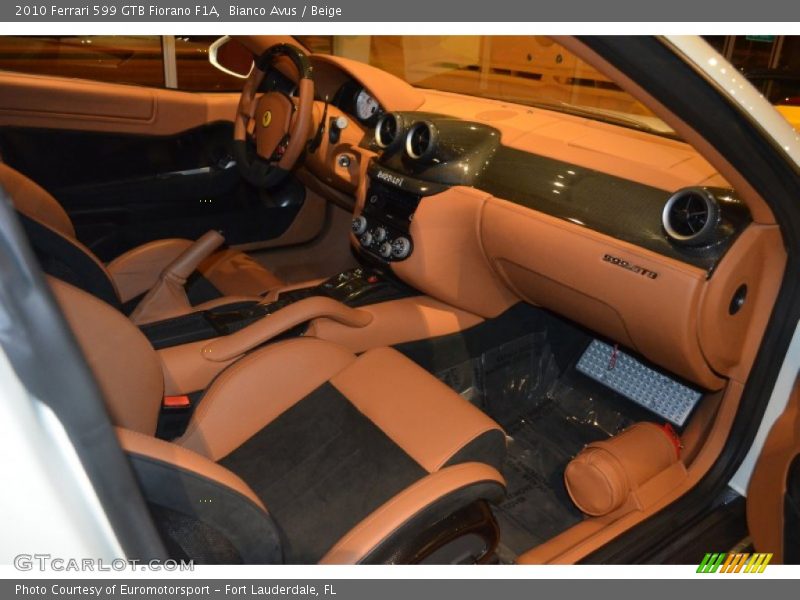  2010 599 GTB Fiorano F1A Beige Interior