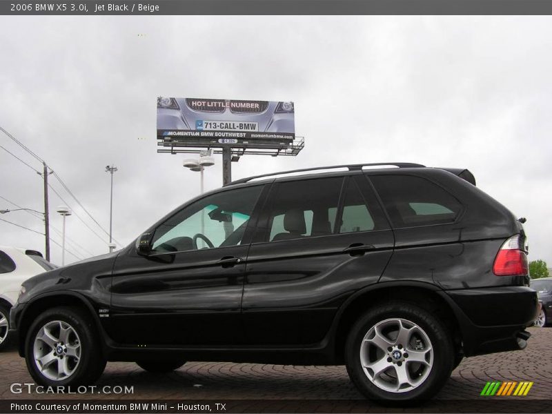 Jet Black / Beige 2006 BMW X5 3.0i