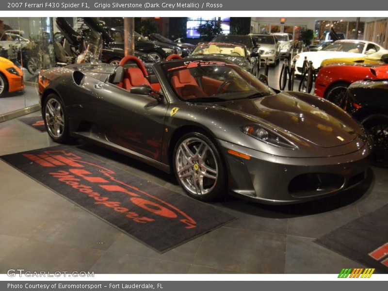 Grigio Silverstone (Dark Grey Metallic) / Rosso 2007 Ferrari F430 Spider F1