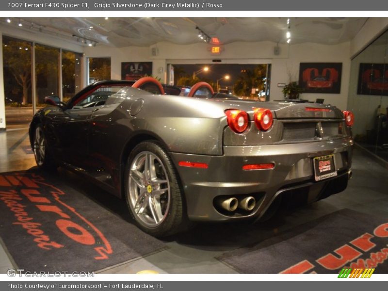 Grigio Silverstone (Dark Grey Metallic) / Rosso 2007 Ferrari F430 Spider F1