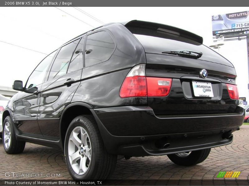 Jet Black / Beige 2006 BMW X5 3.0i