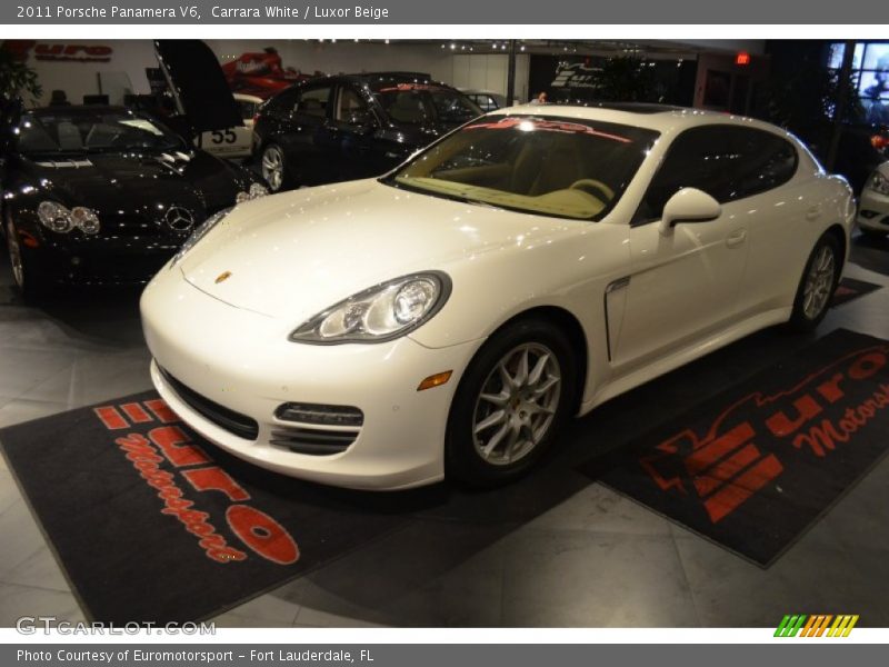 Carrara White / Luxor Beige 2011 Porsche Panamera V6