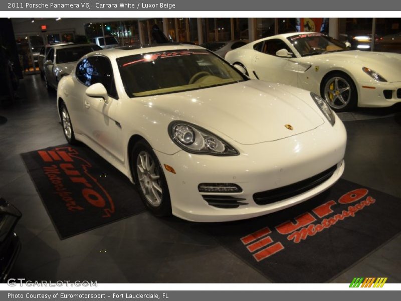 Carrara White / Luxor Beige 2011 Porsche Panamera V6