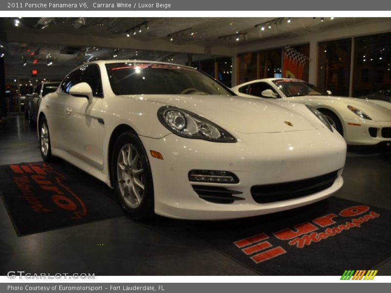 Carrara White / Luxor Beige 2011 Porsche Panamera V6