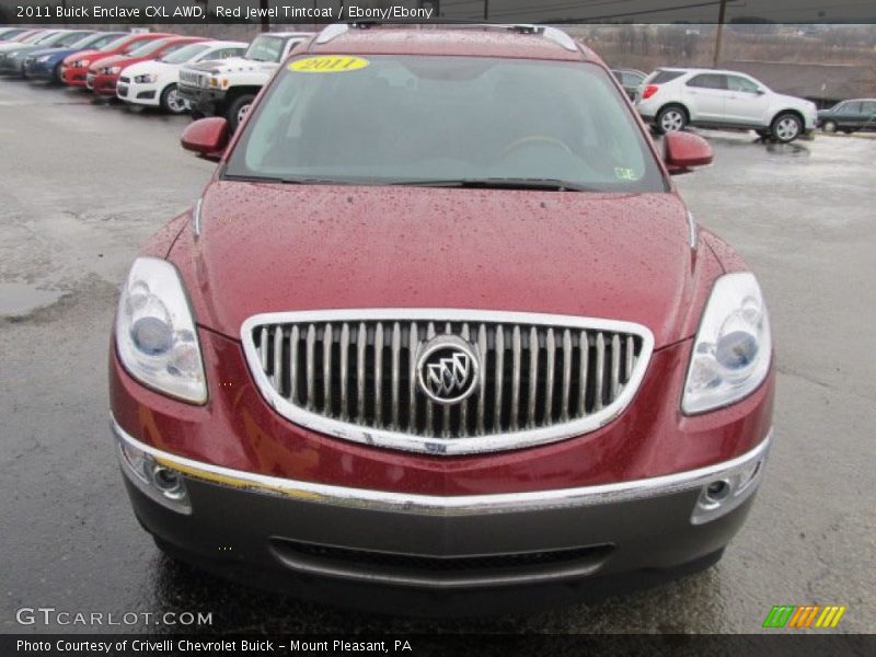 Red Jewel Tintcoat / Ebony/Ebony 2011 Buick Enclave CXL AWD