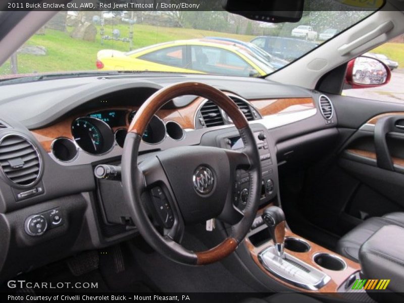 Red Jewel Tintcoat / Ebony/Ebony 2011 Buick Enclave CXL AWD