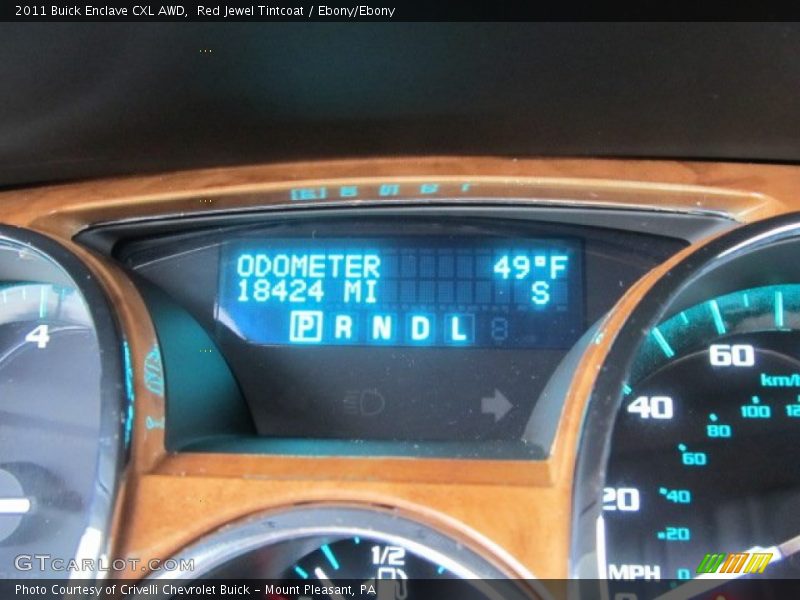 Red Jewel Tintcoat / Ebony/Ebony 2011 Buick Enclave CXL AWD