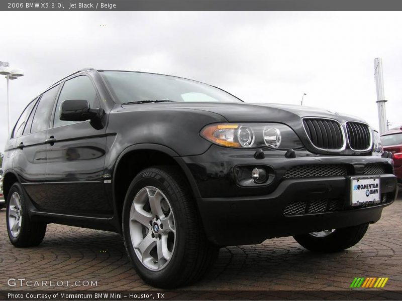 Jet Black / Beige 2006 BMW X5 3.0i