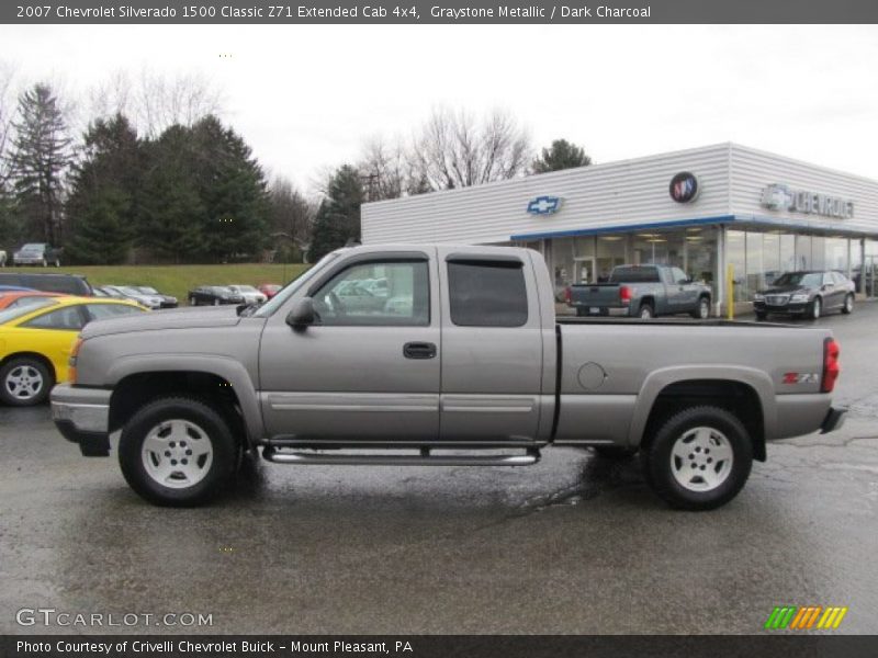 Graystone Metallic / Dark Charcoal 2007 Chevrolet Silverado 1500 Classic Z71 Extended Cab 4x4