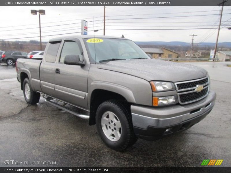 Graystone Metallic / Dark Charcoal 2007 Chevrolet Silverado 1500 Classic Z71 Extended Cab 4x4