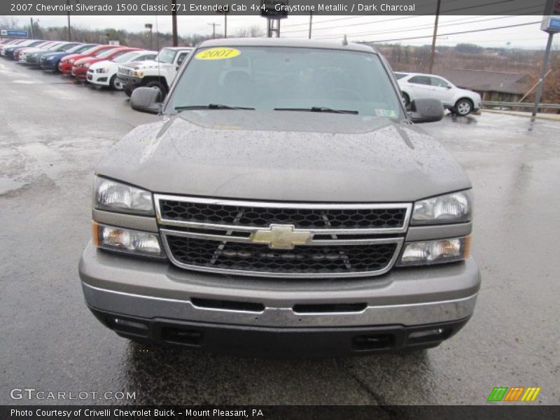 Graystone Metallic / Dark Charcoal 2007 Chevrolet Silverado 1500 Classic Z71 Extended Cab 4x4