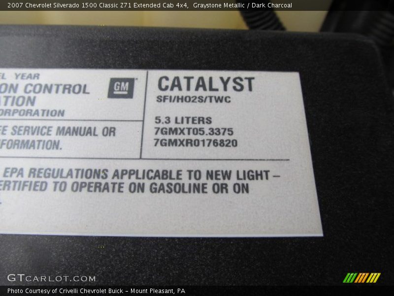 Graystone Metallic / Dark Charcoal 2007 Chevrolet Silverado 1500 Classic Z71 Extended Cab 4x4