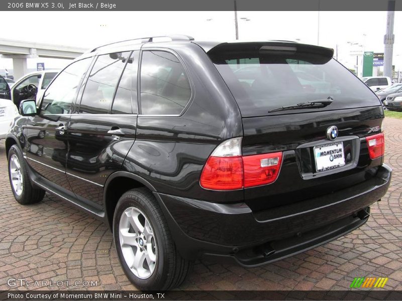 Jet Black / Beige 2006 BMW X5 3.0i