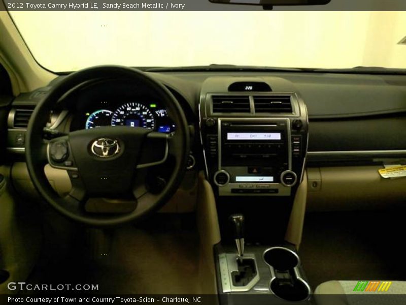 Dashboard of 2012 Camry Hybrid LE