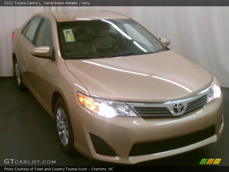 Sandy Beach Metallic / Ivory 2012 Toyota Camry L