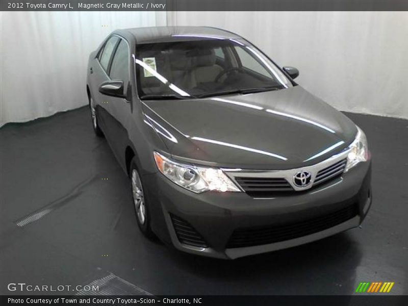 Magnetic Gray Metallic / Ivory 2012 Toyota Camry L